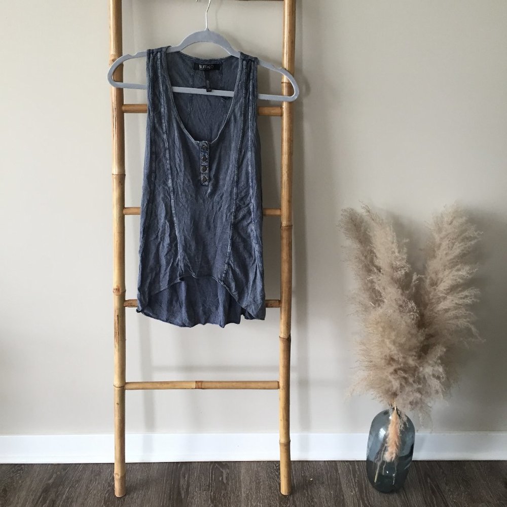 BUFFALO David Bitton. Blue Muscle Tee